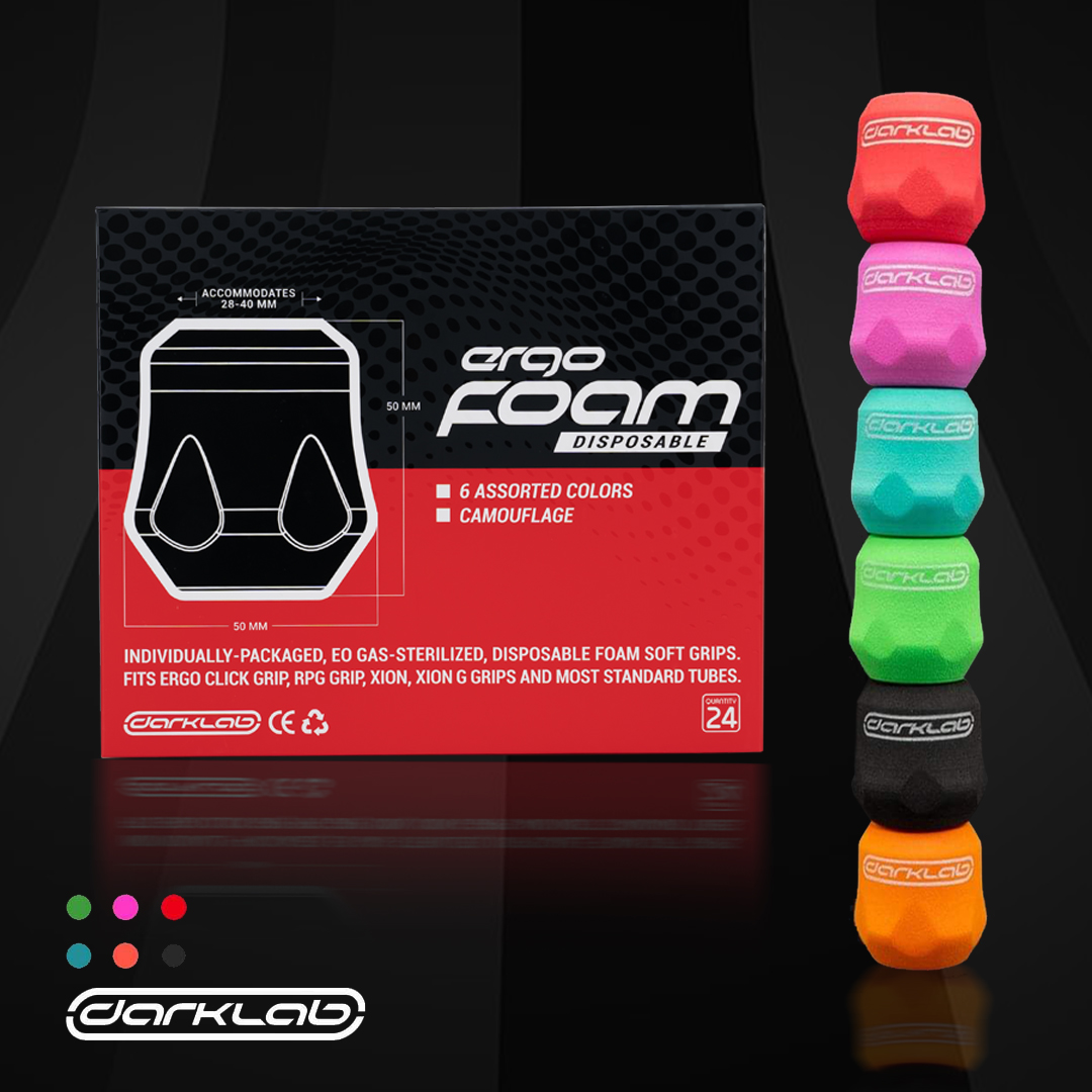 CAJA 24 UNIDADES GRIPS DE ESPUMA DARKLAB 6 COLORES SURTIDOS